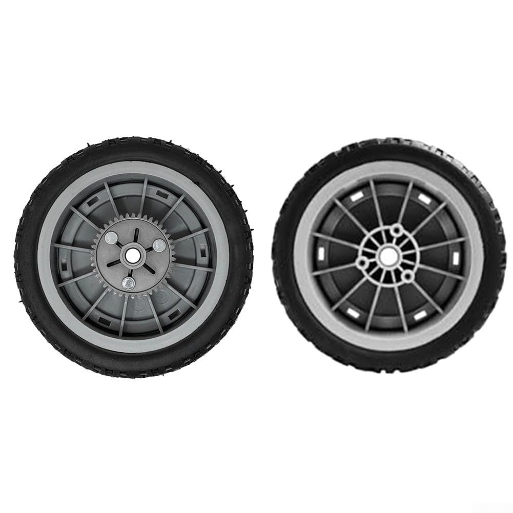 Conjunto de rueda de cortacésped para Toro 107-3708 delantero, 107-3709 trasero, compatible con modelos serie 20053 a 20384 (2 piezas)