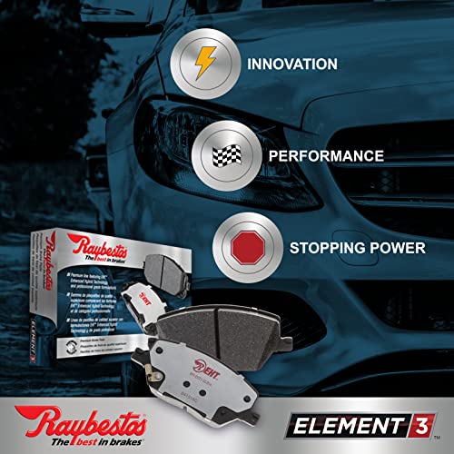 Raybestos Element3 EHT™ Replacement Front Brake Pad Set for Select ’02-’16 Mini Cooper, ’11-’16 Mini Cooper Countryman and ’13-’16 Mini Cooper Paceman Model Years (EHT1204H) by Raybestos - Image 3