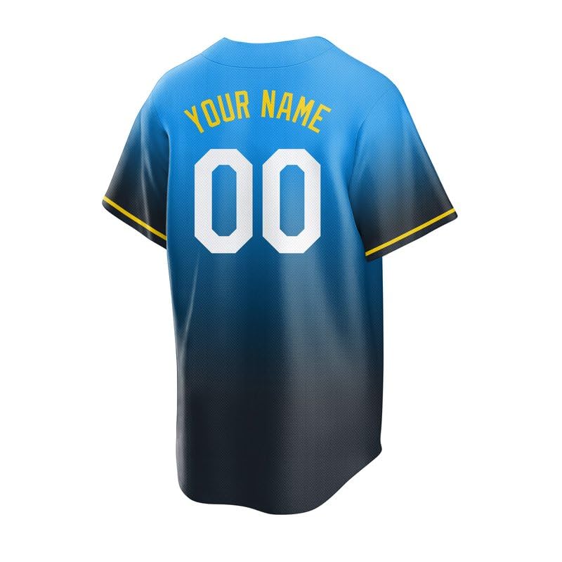 Camiseta personalizada de béisbol con nombre y número para hombres, jóvenes, mujeres y niños miniatura 5