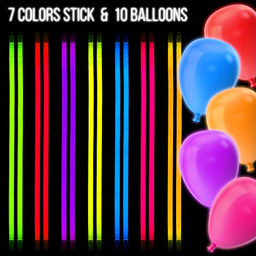 Iglow Glow Sticks Bulk Party Pack Multicolor Non Toxic 233 Pieces Light Stick Set #TOP4