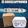 Cruise Approved Power Strip Non Surge Protector for Cruise Ship Multi Plug, 6 Outlets, 2 USB-A, 1 USB-C, & 3 AC Outlet for Carnival, Celebrity, Princess, Norwegian & Major Lines in 2026 & 2027