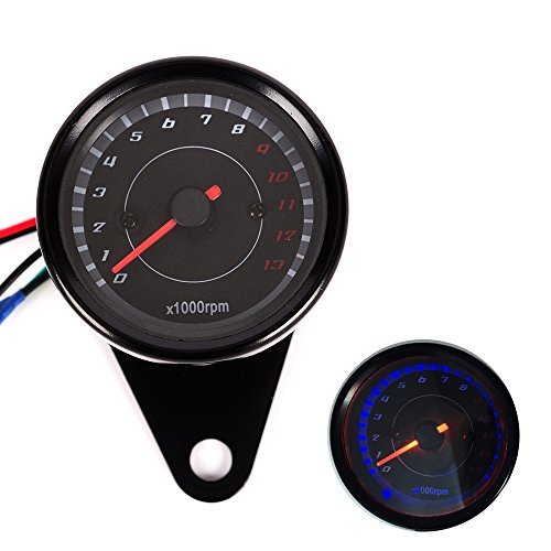 iztor Backlight LED Night Light Tachometer Tacho Gauge Speedometer 12V Motorcycle 13000 RPM