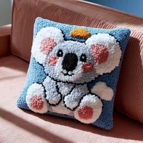 Kit de costura de cojín de gancho de coala para decorar el sofá de casa
