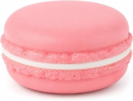 Artificial Macaron Prop 4 x 4 x 2.5cm Pink, 1pc Fake Dessert