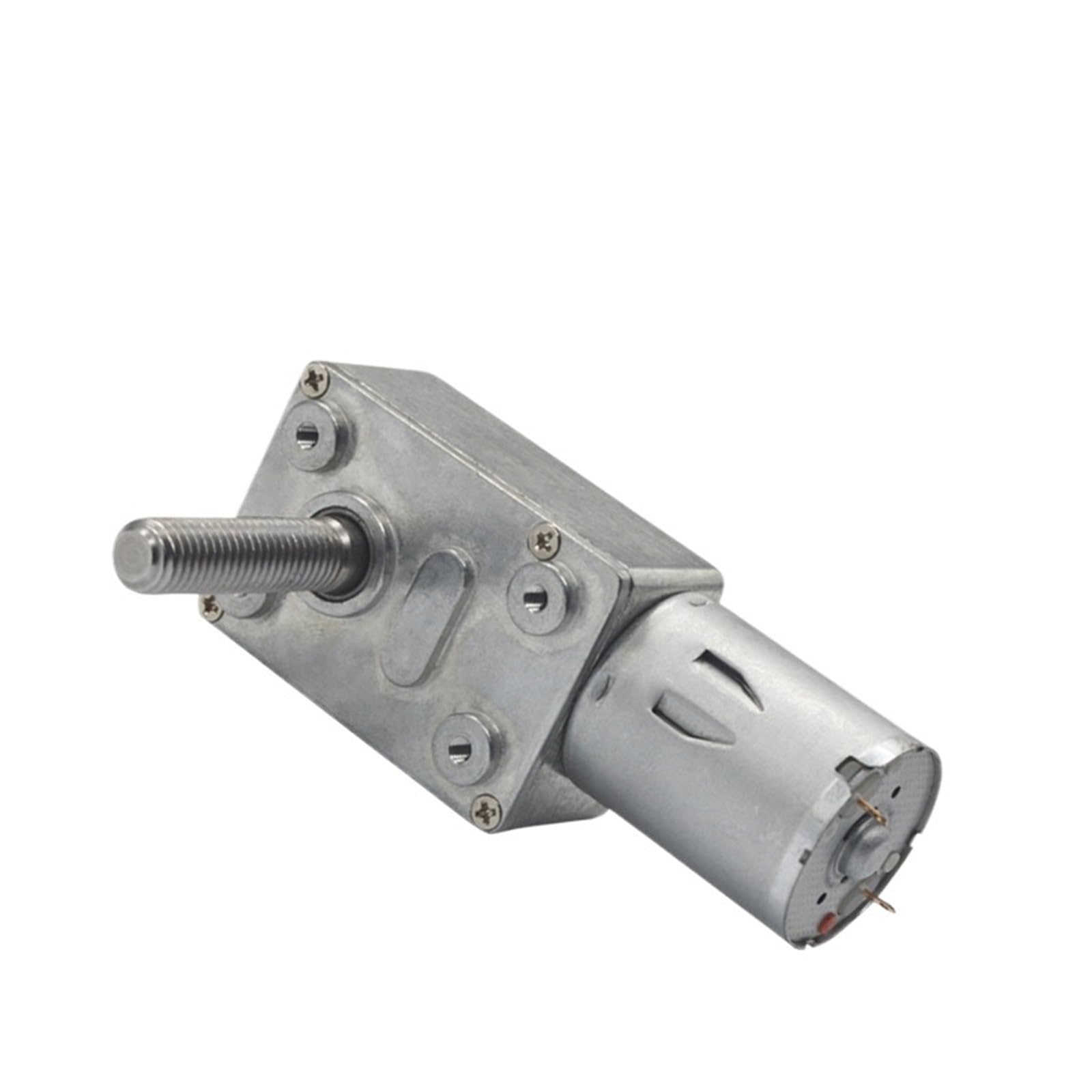 ANERTQUIH JGY-370 Threaded Shaft M8 Length 33mm Worm Gear Motor DC 6V 12V 24V Reducer Speed 6-210rpm 1Pcs(12V,210RPM)