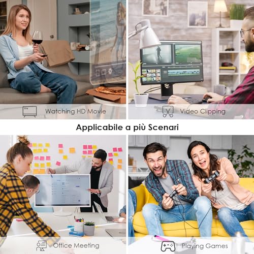 Thunderbolt 4 Docking Station 12-in-1.98W PD,Single 8K or Dual 4K Display for MacBook Pro/Air Thunderbolt 4/3,USB-C/USB 4 Windows - Hub USB - Immagine 8