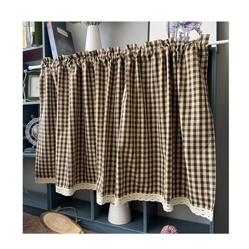Rideau pour placard vichy W140xH180cm avec fixation hook and loop