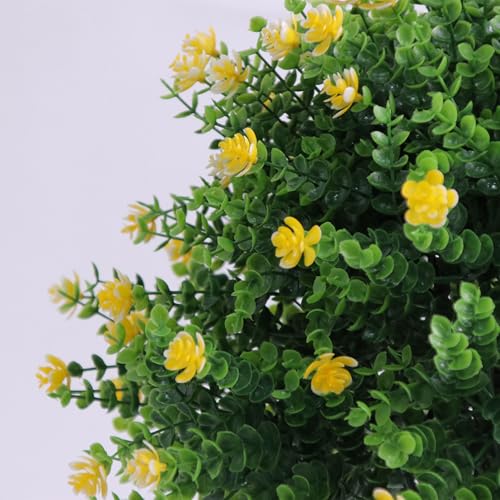 Plantes d'eucalyptus artificielles avec pointe : verdure sans entretien