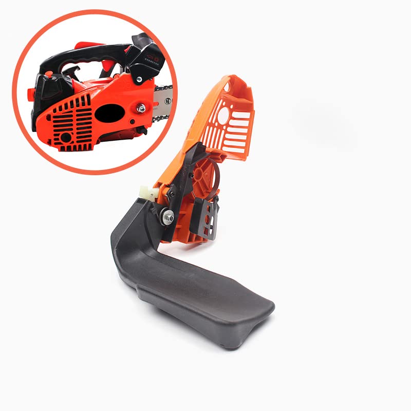 Cubierta de piñón de embrague, conjunto de cubierta de freno for podadora, motosierra con mango superior, compatible con Zenoah 2500 25cc, reemplazo de protector de sierra de cadena repuestos perfecto