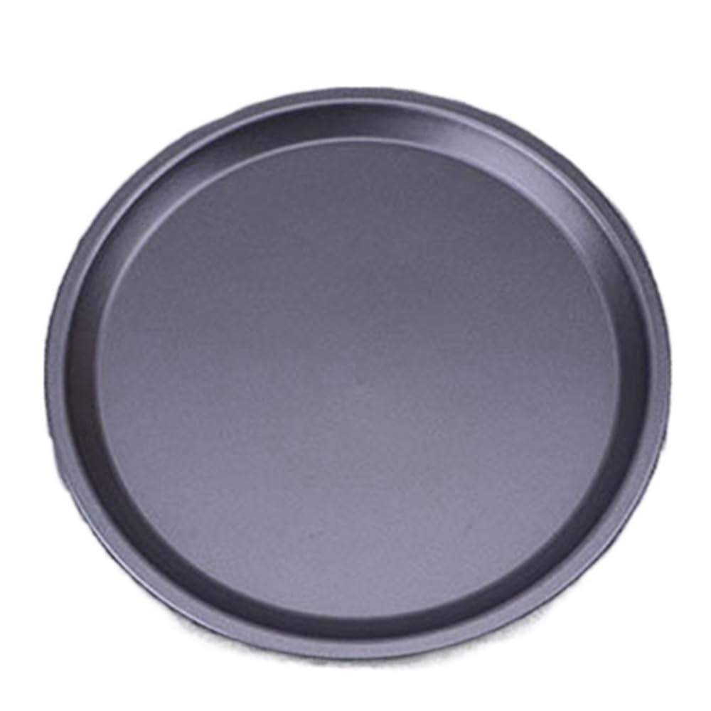 Molde para Pizza de Acero al Carbono de 9/10/11/12/14 Pulgadas, Antiadherente, para Pizzas, Bandeja Poco Profunda, Utensilios de repostería para el hogar (10 Pulgadas)