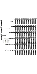 Crochet De Suspension En Métal Pour Présentoir/grille, Longueur 14 Cm X125978