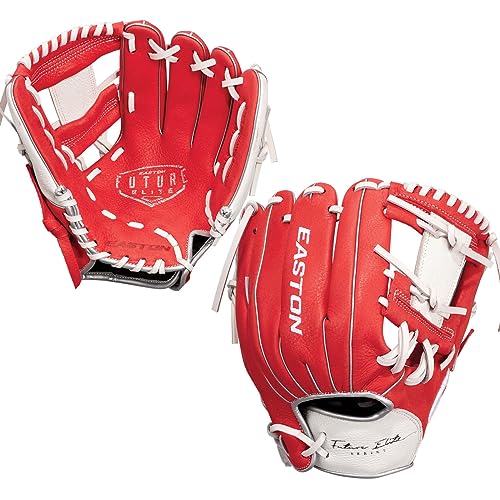 Easton | FUTURE ELITE Baseball Glove | 11" | I-Web | Right Hand Throw | Red/White - image 1