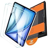 OMOTON Screen Protector for iPad Air 11 Inch M4/M3/M2 (2026/2025/2024, 7th/6th Generation), TOP 9H+ Tempered Glass with Easy Installation Tray, Case & Apple Pencil Compatible