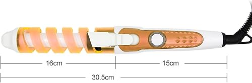 Miniatura 6 de Profesional portátil peluquería espiral rizador de cerámica rizador de pelo Waver Maker rizador de pelo varita rizadora (naranja)