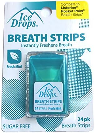 Ice Drops Breath Strips with Blast of Icy Mint (Sugar Free)