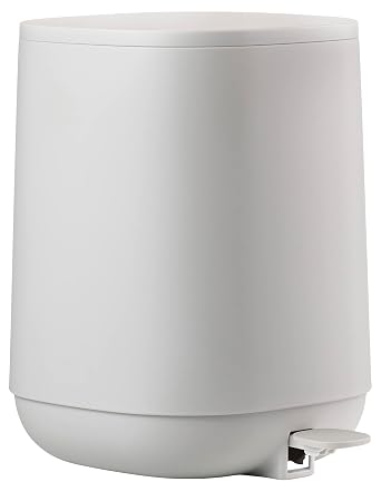 Zone Denmark Time banyo i in  p kutusu, k k kozmetik kovas , kapakl   p kutusu,  ap 20,8 cm, y kseklik 27,5 cm, kapasite 3 litre, yumu ak gri