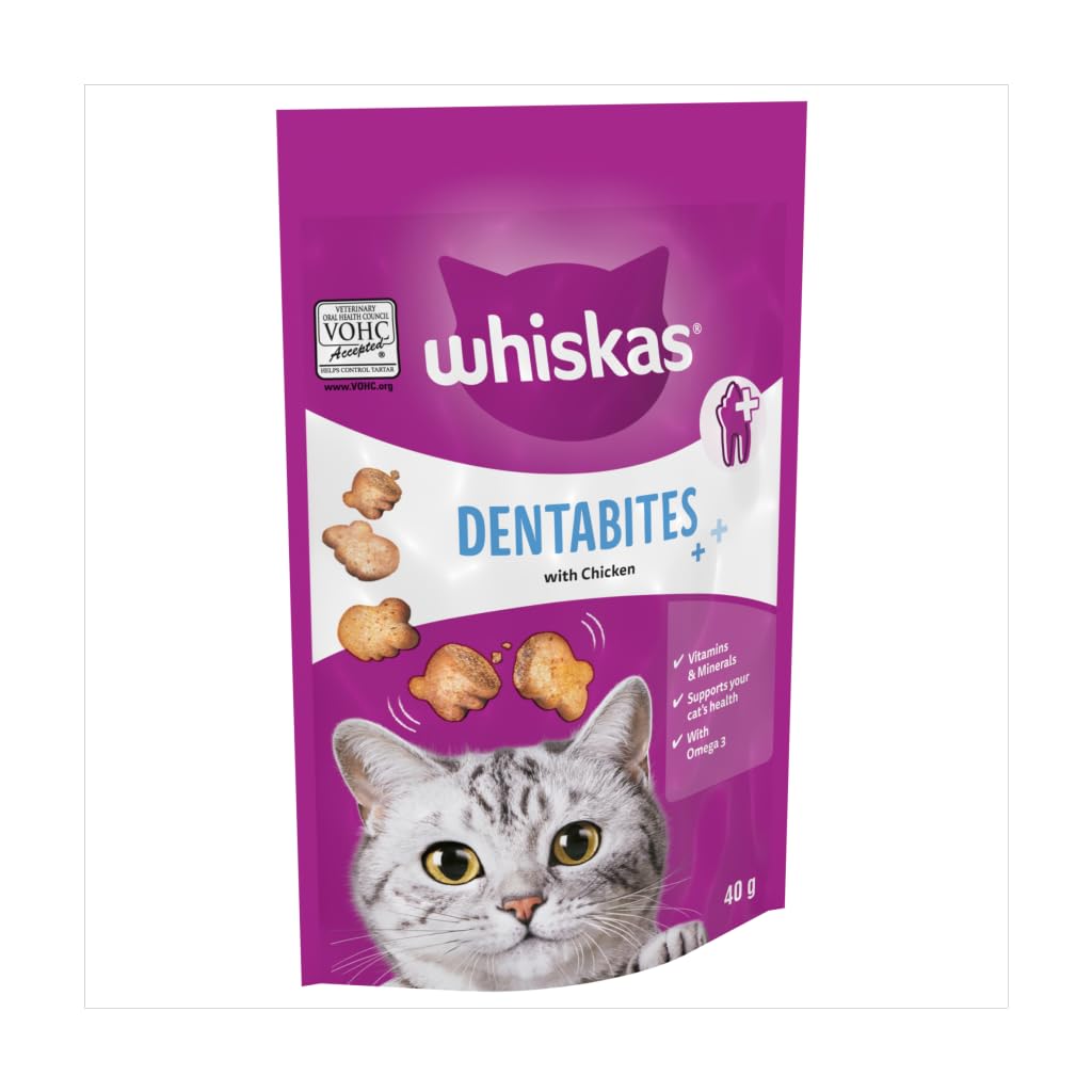 Whiskas Dentabites Cat Treats with Chicken 40 g