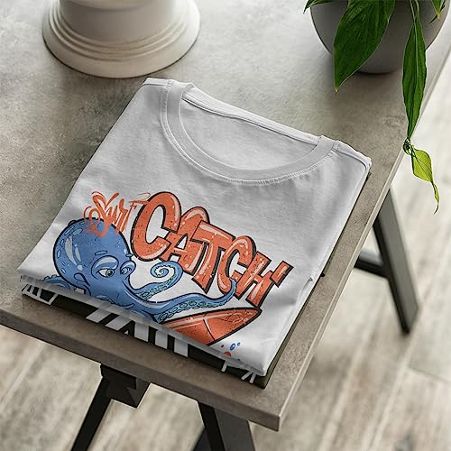 T-shirt manches longues blanc à motif graphique pieuvre XXL - 2