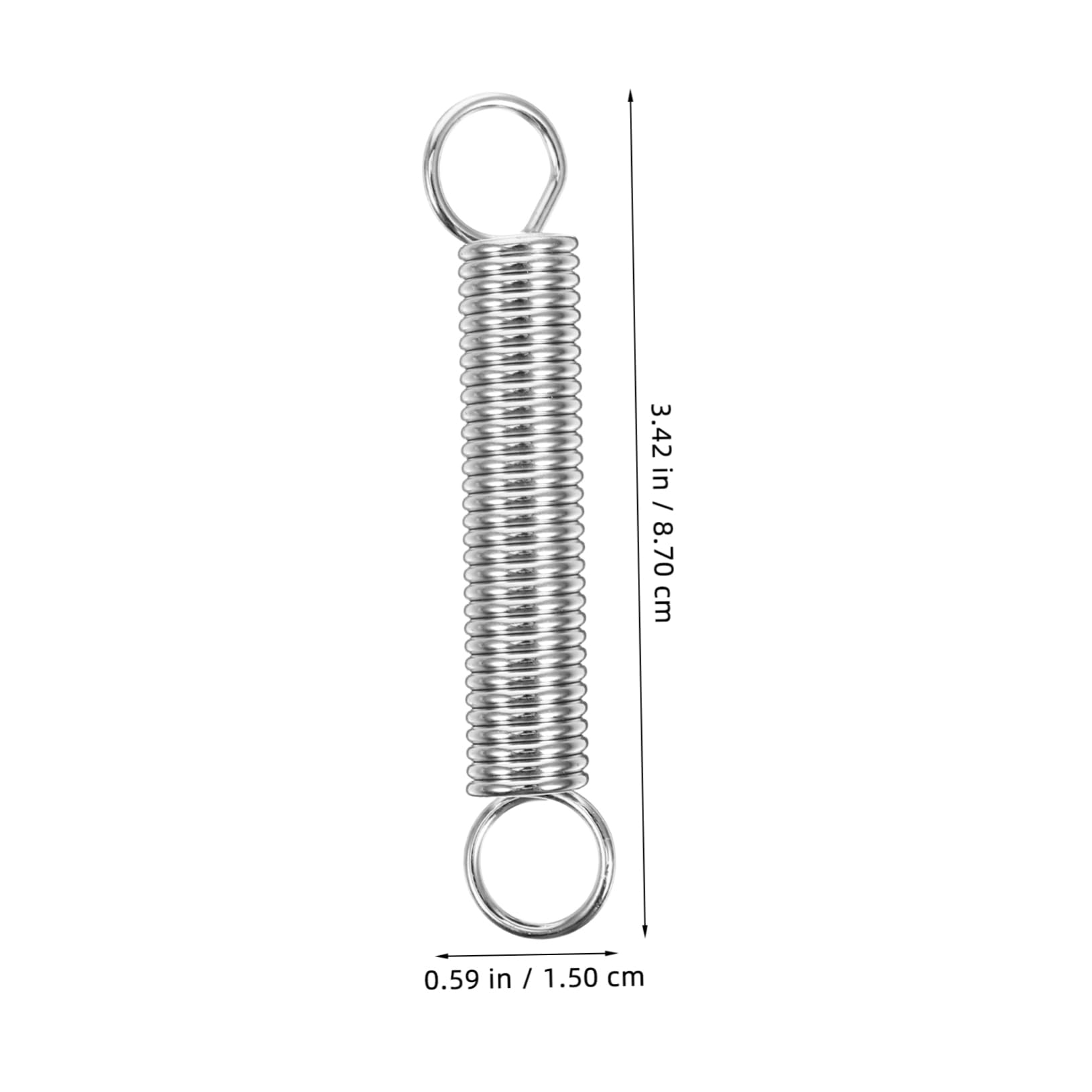 SOLUSTRE Versatile Use 2pcs Steel Extension Tension Springs for Shop Agricultural Equipment Repair