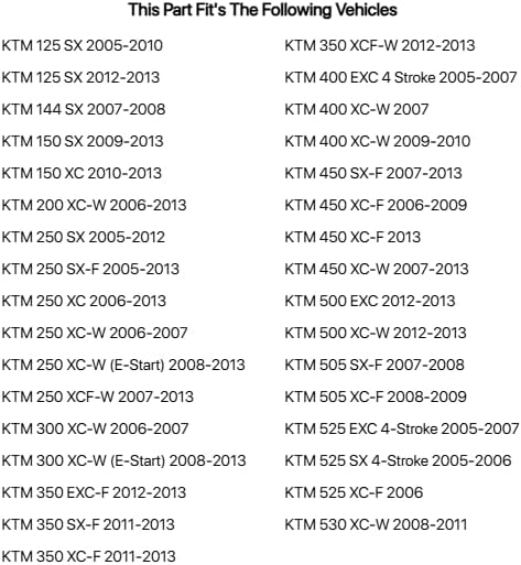 TUSK Folding Brake Lever Black for KTM 300 XC-W (E-Start) 2008-2013