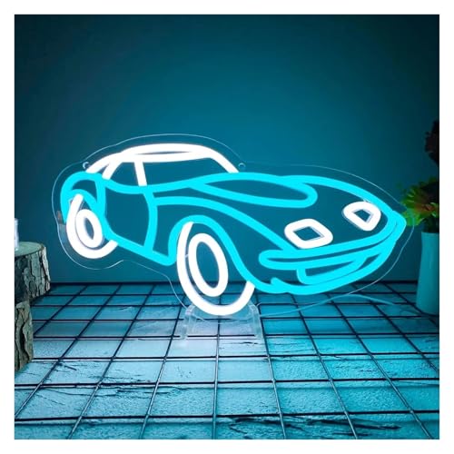 Néon décoratives rétro voiture de sport pour décoration murale | Led vintage dimmable