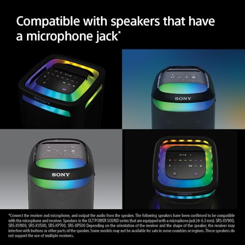 Sony ULT MIC Wireless Microphone for Karaoke with 20 Hour Battery, Includes Two Wireless Mics and Receiver (UOULTMIC1)