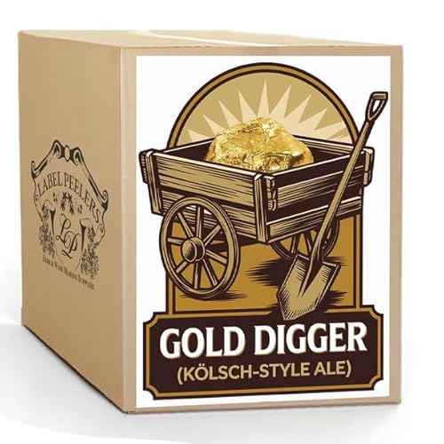 Label Peelers Gold Digger Kolsch Style Ale Beer Kit - All Grain
