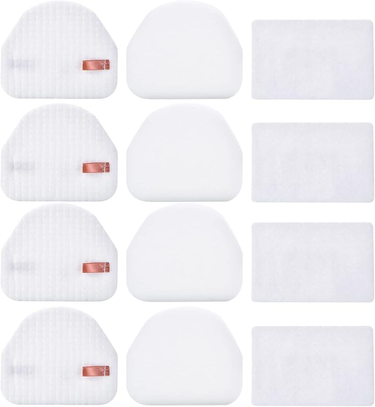 Leadaybetter Filter Replacement for Shark Navigator NV100 NV100 26 NV105 26 NV106 UV300 NV450 NV480 NV482 Light Upright Vacuum Cleaner, 4 Pack Foam & Felt Filters, Compare to Part # XFF450 & XFL100 | NV100 26 NV105 26 NV106 UV300 NV450 NV480 NV482 Lift Away Cleaner, 4 Pack Foam & Felt Filters, Part # XFF450 & XFL100
