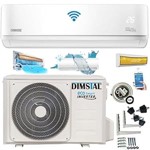 18000 BTU 5,3kW ULTRA – Split Klimaanlage + Heizung ECO Smart WiFi Self-Clean Super-Ioniser Follow Me komplett Set leise inkl. 3m Leitungen