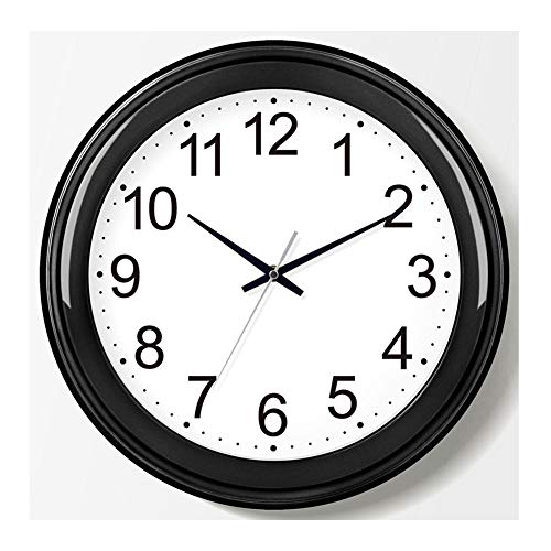 Fehun Wall Clocks,Battery Operated 14 Inch Silent Contemporary Modern Nordic Simple Non Ticking Classic Living Room Bedroom Home Decor Clock/A/14 Inch #TOP12