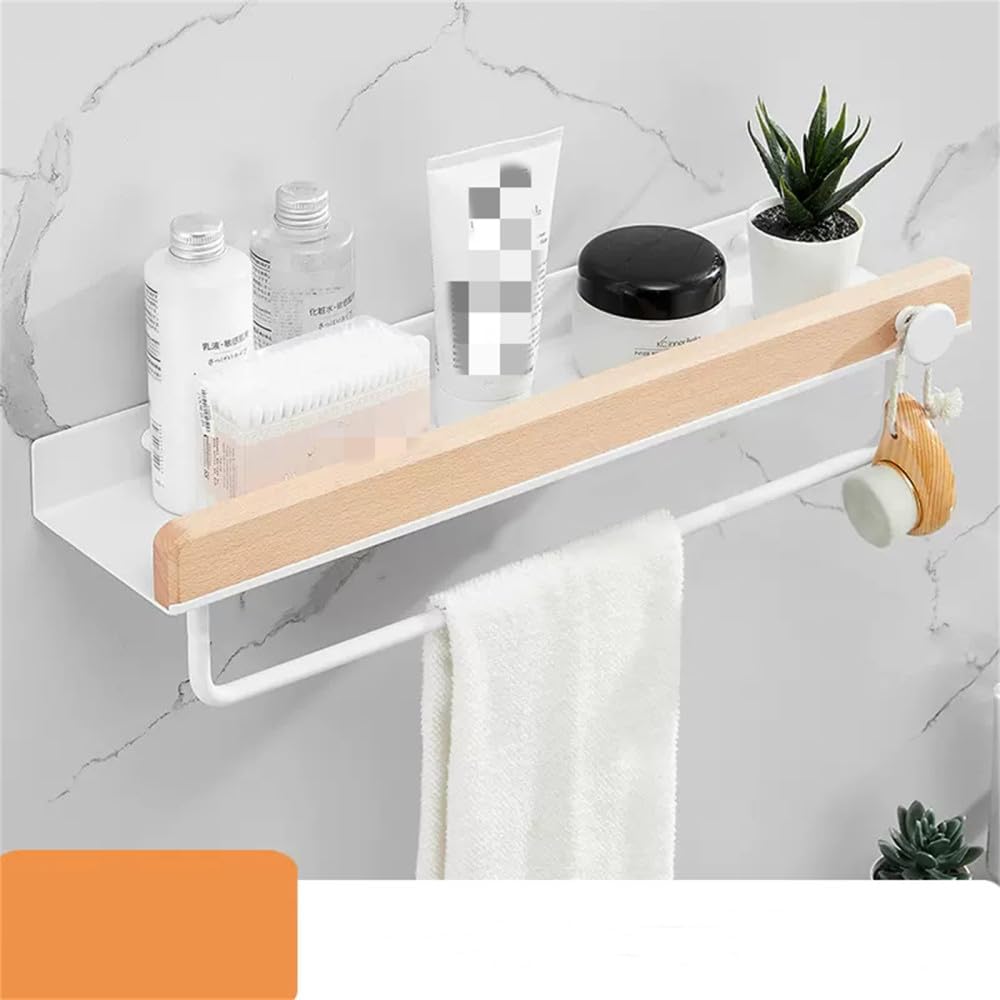 バスルームハードウェアセット タオルリングラック ペーパーホルダー タオルバーフック棚 バスルームアクセサリー ホワイトキット 50