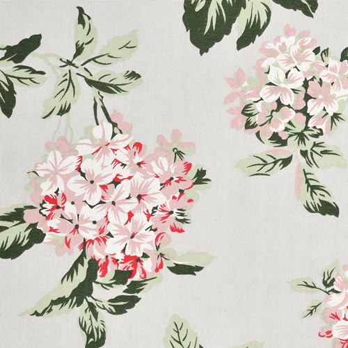 Image of THE LINEN COMPANY Printed Curtains 6.5 Feet Long, Floral Design Window Curtains for Home, 6.5ft Set of 2, Flower Heaven Green