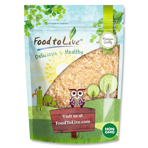 Food to Live Toasted White Chopped Onion, 12 Ounces– Roasted, Ready to Use. Ideal for Cooking, Soups, Salads. Non-GMO, Vegan, Bulk