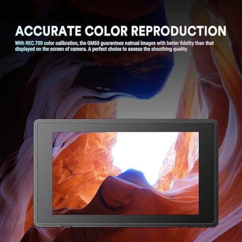image for Godox GM55 5.5 Inch IPS Touch Screen On-Camera Monitor 1920 x 1080 IPS