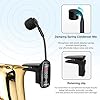 Wireless Saxophone Microphone, UHF Clip Instruments Mic, 40 channels Rechargeable Transmitter and Receiver,164ft Range with LED Screen, Great for Sax, Trumpet, Tuba, Trombone, Cornet, FrenchHorn #1