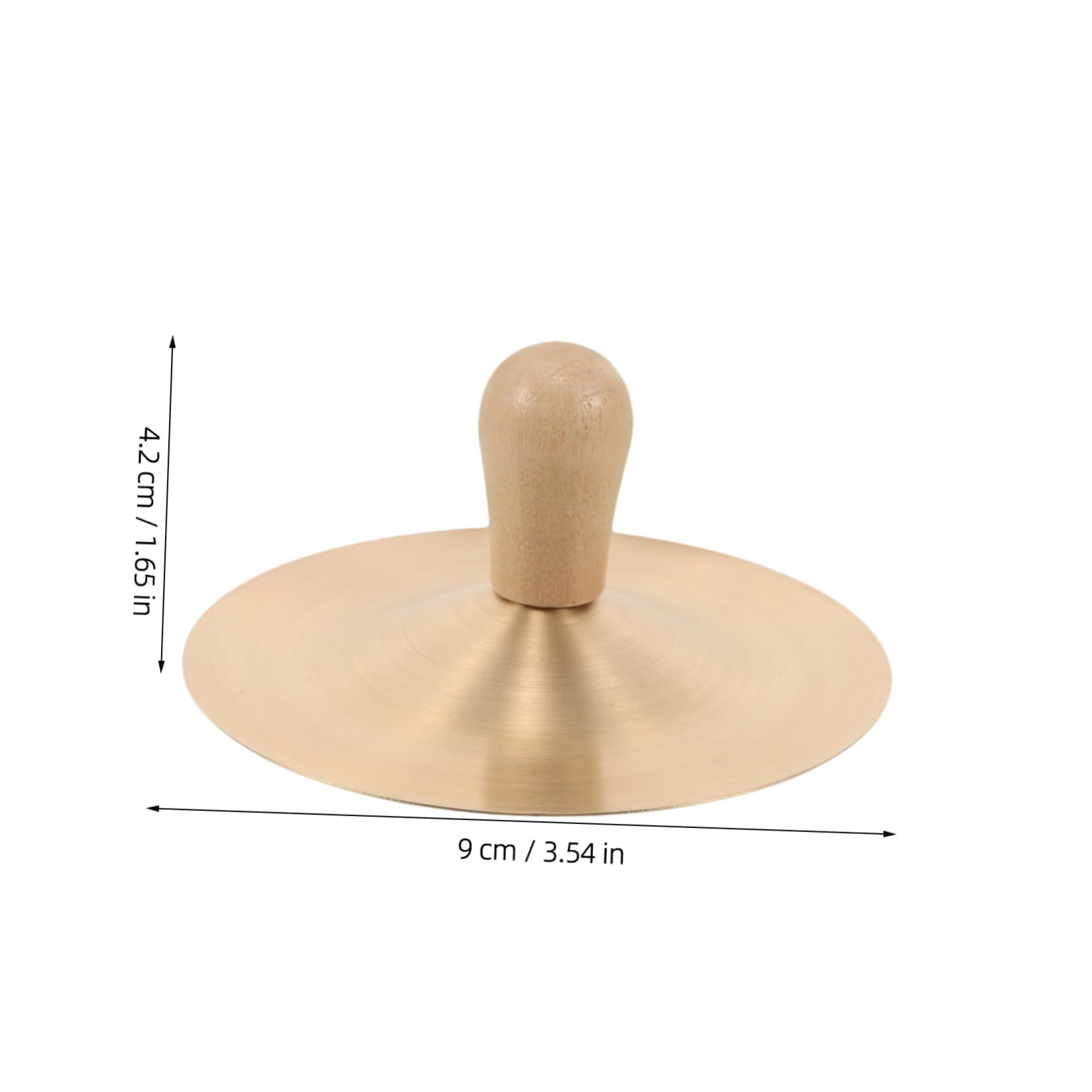 Abaodam 1 Pair Handheld Finger Cymbals for Mini Percussion Instruments for Dance Music Classes and Kindergarten Activities and Safe for Young Musicians