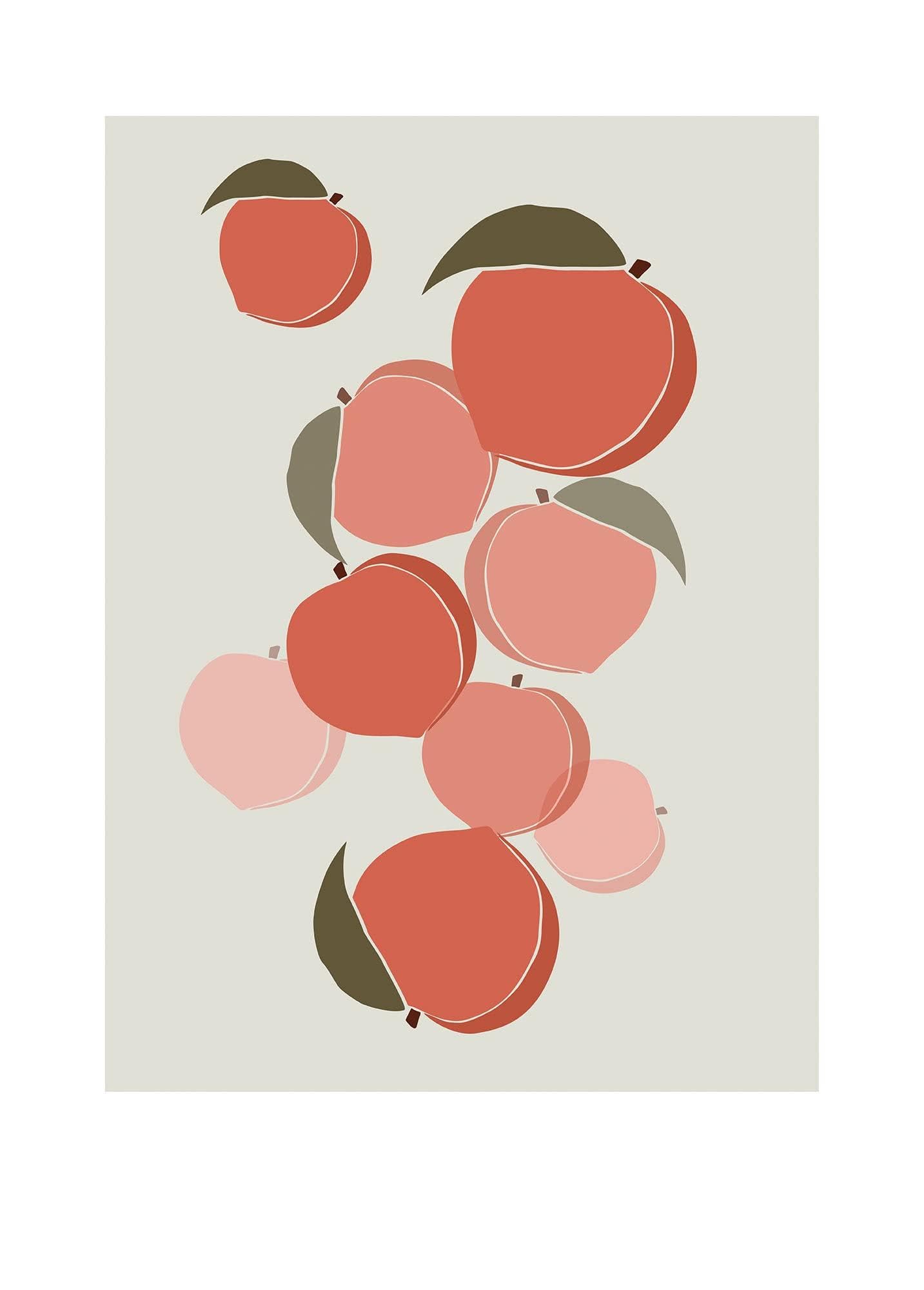 Komar Wandbild Cultivated Peaches – 50 x 70 cm
