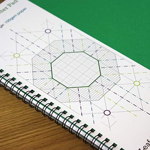 A3 Graph Paper 1mm 0.1cm Squared Engineering, 60 Page Jotter, Grey Grid, 100gsm