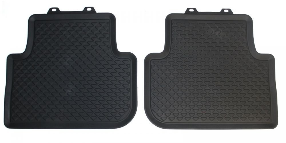 Alfombrillas De Goma Originales Volkswagen Para Tiguan II MQB | Juego Delantero De 2 Piezas, Negras, Sistema De Presión, Referencia 5NB06150282V