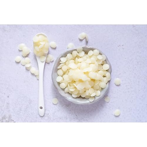 Miniatura 5 de HalalEveryday Pellets de cera de abejas de 1 libra, color blanco, 100% puro, perlas orgánicas, velas, piel, cara, cuerpo, cabello, proyectos de
