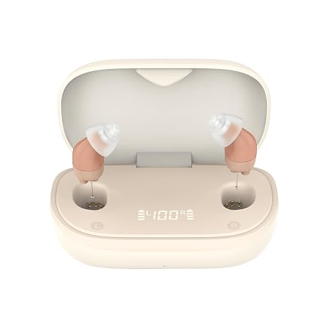 Ultra small rechargeable digital hearing aids for seniors,Premium Comfort Design and Nearly Invisible, 16-Channel Sound Processing, OTC