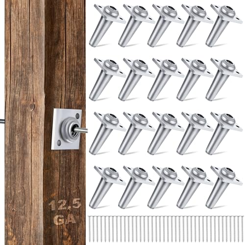 Image of 20 Pcs Anchor Wire Vise with Screws Grape Trellis Anchor Vise for Tightening 12-13 Gauge Wire to Build Trellises, Vineyards, Fences and Arbors