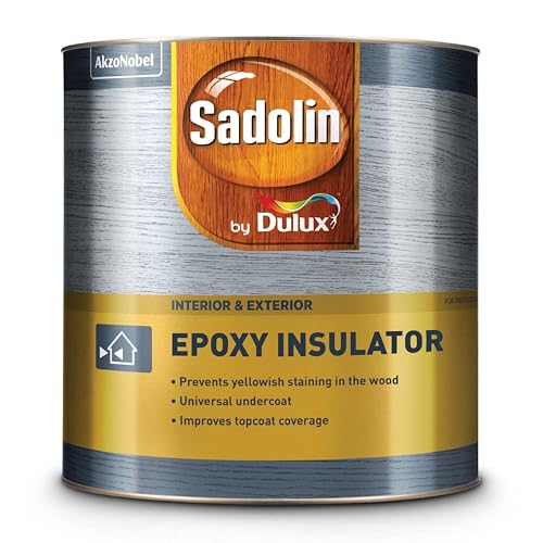 Image of Sadolin by Dulux | Epoxy Insulator Undercoat for Wooden Surfaces | Improves Top Coat Coverage & Durability | Suitable for Interior and Exterior Applications, 1 litres