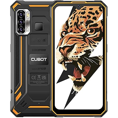 CUBOT Rugged Mobile Phone, KINGKONG 5 4G Sim Free Smartphone, IP68/IP69K Waterproof Phones Unlocked, Android 11, 6.088Inch HD+ Screen, 48MP Triple Cameras, 5000mAh Battery, Dual Sim, GPS, NFC Cover
