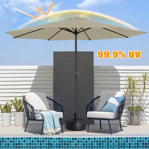 ORANGES Outdoor Umbrella Replacement Canopy, 6.5ft/7.5ft/9ft/10ft Parasol Replacement Top Cover for 6/8 Ribs, Replacement Canvas for Garden Backyard Pool Patio Sunumbrella