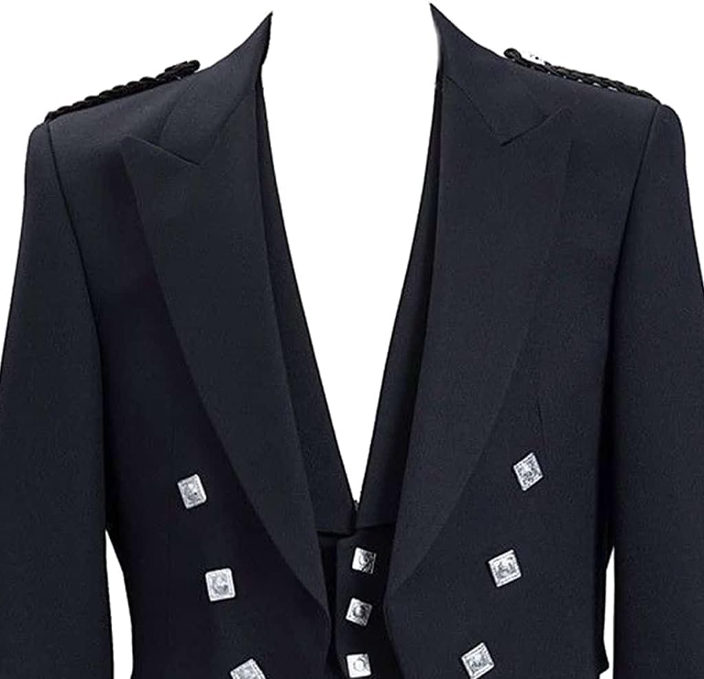 Prince Charlie Jacket and Vest Scottish Traditional Jacket Highlander Waistcoat Wedding Groom Dress