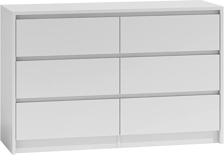 Comò con 6 cassetti adgo karo k120 120x75x40 cm