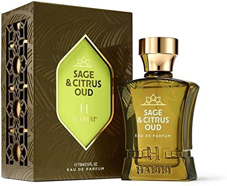 H HABIBI Sage & Citrus Oud Find Your Signature Scent with this Luxury Mens EDP - Eau de Parfum Fragrance - Unique & Long-Lasting Cologne for Men Made with Rare Exotic Notes
