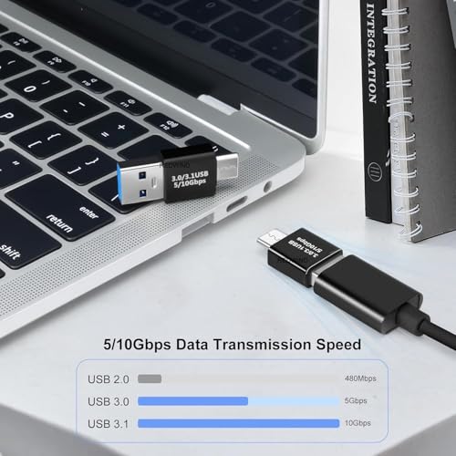 Image of REDWIND USB Type-C with USB A-Male Connector, USB 3.0 Adapter, Male-Joiner Plug Coupler Extender USB 3.1 Gen 2 Super Speed Charging and Upto 10Gbps Transfer Speed Type-A to Type C