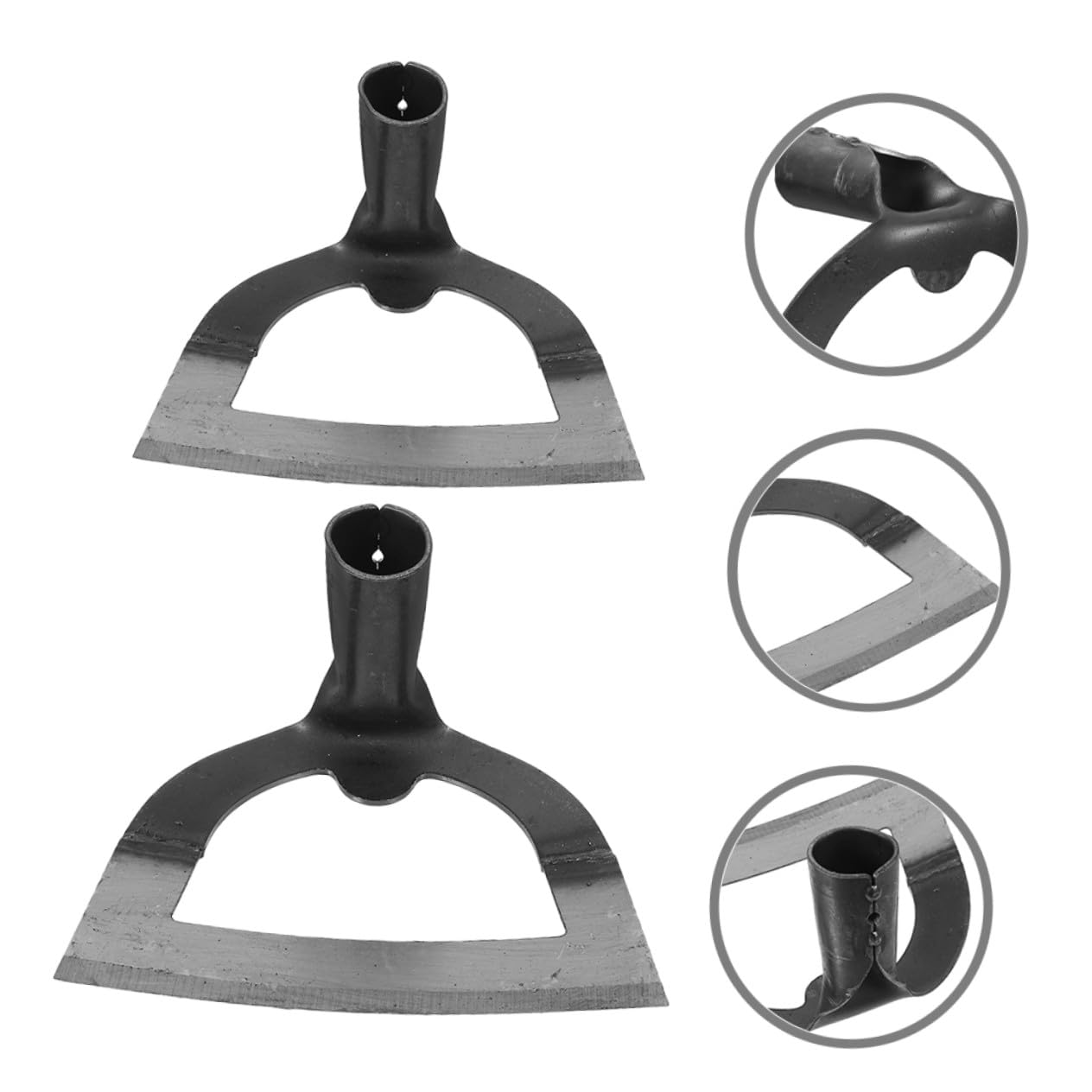 2 Pezzi Zappatrice Vuota in Acciaio Sarchiatore Erbacce Leggero e Resistente Affilata per Diserbo Design Ergonomico Antiaffaticamento per Giardinaggio e Agricoltura